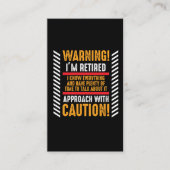 リタイアギャグことわざシニアファ退職したンド 名刺 (正面)