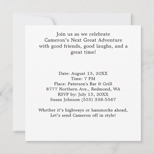 リタイアグッコバイクパーティー招待状 (裏面)