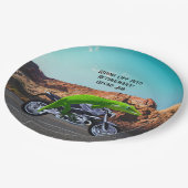 リタイアゲッコカスタムバイクに乗り出す ペーパープレート (アングル)