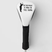 リタイアゴルファー誕生日退職したハッピーリタイア ゴルフヘッドカバー (正面)