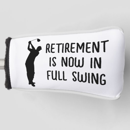 リタイアゴルファー誕生日退職したハッピーリタイア ゴルフヘッドカバー (正面)