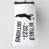 リタイアゴルファー誕生日退職したハッピーリタイア ゴルフヘッドカバー (回転90)