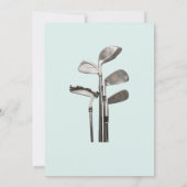 リタイアゴルフカートPar Teeをテーマにした招待状 招待状 (裏面)