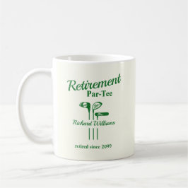 リタイアゴルフクラブをテーマにしたPar Tee コーヒーマグカップ
