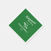 リタイアゴルフクラブをテーマにしたPar Tee スタンダードカクテルナプキン (角)