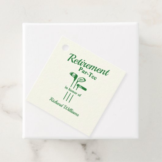 リタイアゴルフクラブをテーマにしたPar Tee フェイバータグ (インサイチュ)