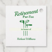 リタイアゴルフクラブをテーマにしたPar Tee フェイバータグ (裏面)