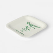 リタイアゴルフクラブをテーマにしたPar Tee ペーパープレート (傾斜あり)