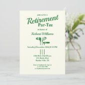 リタイアゴルフクラブをテーマにしたPar Tee 招待状 (スタンド正面)