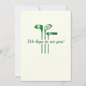 リタイアゴルフクラブをテーマにしたPar Tee 招待状 (裏面)