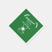 リタイアゴルフクラブリースをテーマにしたパーティー スタンダードカクテルナプキン (角)