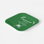 リタイアゴルフクラブリースをテーマにしたパーティー ペーパープレート (傾斜あり)