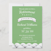 リタイアゴルフゴルフボールフォーマルヴィンテージ 招待状 (正面)