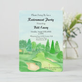 リタイアゴルフパーティーウォーターカラーゴルフコース 招待状 (スタンド正面)