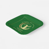 リタイアゴルフパーティークラシックグリーンゴールデンプレーヤー ペーパープレート (傾斜あり)