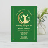 リタイアゴルフパーティークラシックグリーンゴールデンプレーヤー 招待状 (スタンド正面)