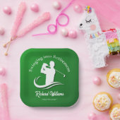 リタイアゴルフプレーモダンヤーのパーティーへのスイング ペーパープレート (パーティー)