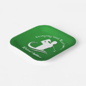 リタイアゴルフプレーモダンヤーのパーティーへのスイング ペーパープレート (傾斜あり)