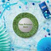 リタイアゴルフボールオングラス紙プレート ペーパープレート (パーティー)