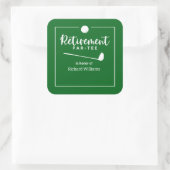 リタイアゴルフボールティーフラッグモダン スクエアシール (バッグ)