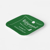 リタイアゴルフボールティーフラッグモダン ペーパープレート (傾斜あり)