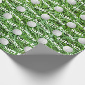 リタイアゴルフボールon草の包み紙 ラッピングペーパー (角)