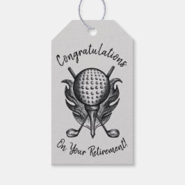 リタイアゴルフボールTeeクラブおめでとう ギフトタグ