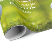 リタイアゴルフ日追加文字と名前 ラッピングペーパー (ロールコーナー)