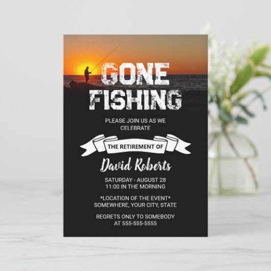 リタイアゴーン魚釣りサンセット海魚釣り 招待状 (スタンド正面)