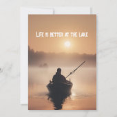 リタイアゴーン魚釣りサンライズ退職した漁師 招待状 (裏面)