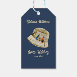 リタイアゴーン魚釣り退職したフィッシャンハット ギフトタグ