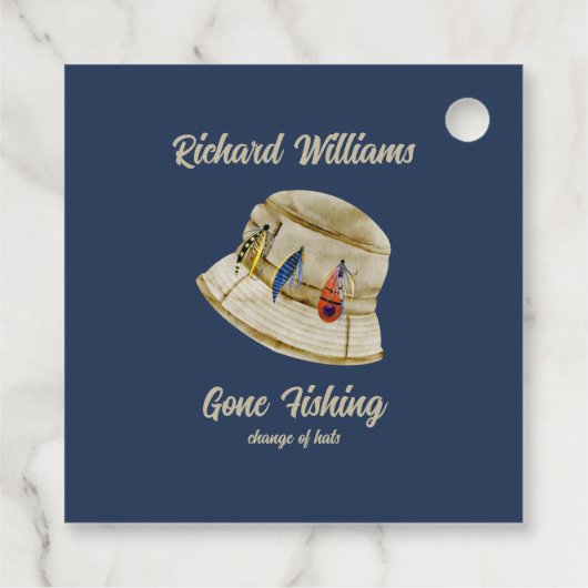 リタイアゴーン魚釣り退職したフィッシャンハット フェイバータグ (裏面)