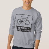 リタイアサイクリングバイクを楽しおもしろいんでいる スウェットシャツ (正面)
