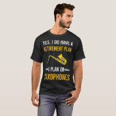 リタイアサクソフォン Tシャツ (正面フル)