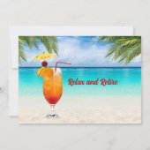 リタイアサマーフェアウェルカクテルビーチパーティー 招待状 (裏面)