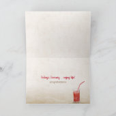 リタイアサングラスビーチ椅子の反射 カード (内部)