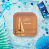 リタイアセットがリタイアセールに出帆航海の ペーパープレート (パーティー)