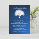 リタイアツリーシルエット 招待状 (スタンド正面)