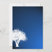 リタイアツリーシルエット 招待状 (裏面)