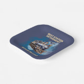 リタイアトラベルをテーマにした次の駅パーティー ペーパープレート (傾斜あり)