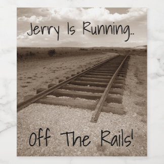 リタイアトレインレール祝パーティーワインラベル ワインラベル