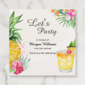 リタイアトロピカルサマーカクテルパーティー フェイバータグ (裏面)