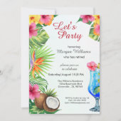 リタイアトロピカルサマーディーン&カクテルパーティー 招待状 (正面)