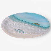 リタイアトロピカルビーチ紙プレート ペーパープレート (アングル)