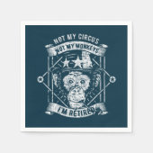 リタイアナプキンスリティ退職したーリーペンテンショナ スタンダードカクテルナプキン (正面)