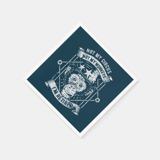 リタイアナプキンスリティ退職したーリーペンテンショナ スタンダードカクテルナプキン (角)