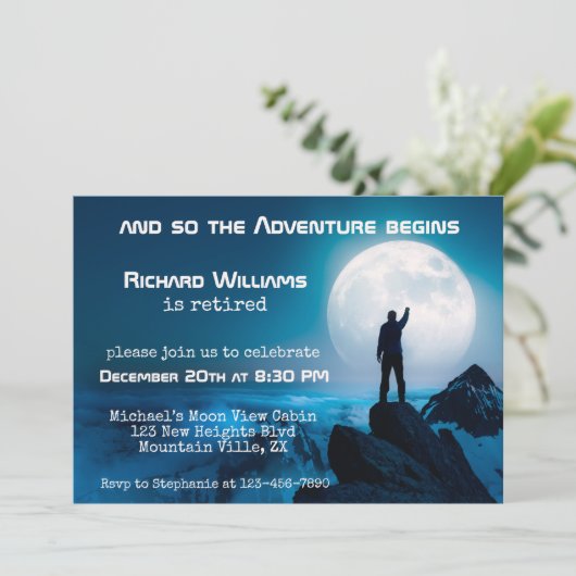 リタイアハイキング次の冒険も月 招待状 (スタンド正面)