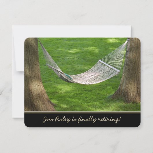 リタイアハンモック招待状 招待状 (正面)