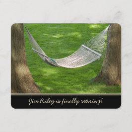 リタイアハンモック招待状 招待状