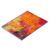 リタイアパーティーゲストブックオレンジ色の羽 ノートブック (左側)